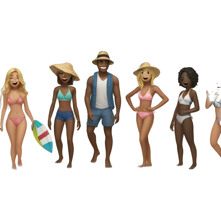beach day with friends emoji