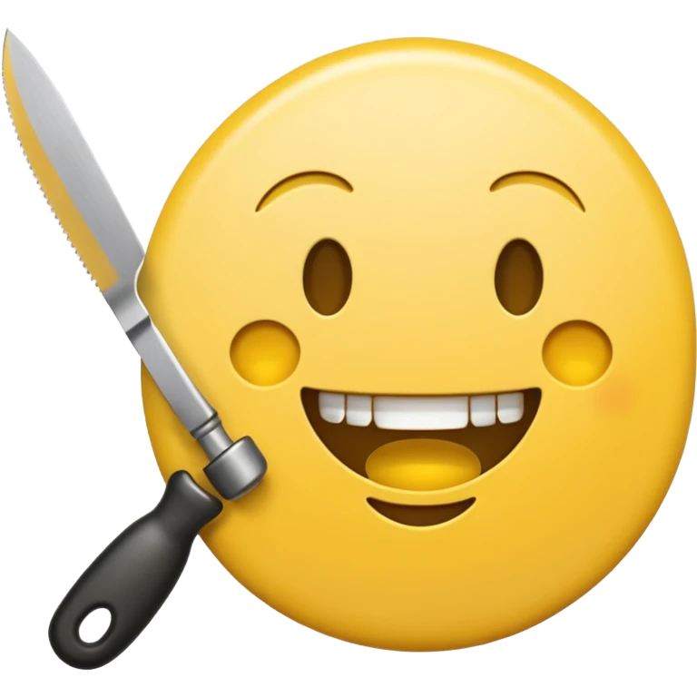 Emoji mit Messer emoji