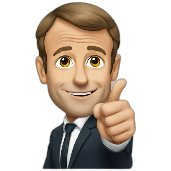 Emmanuel Macron thumbup emoji