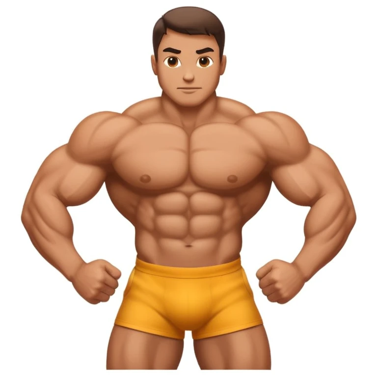 Man flexing his glutes emoji