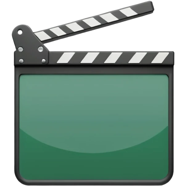 green film slate emoji