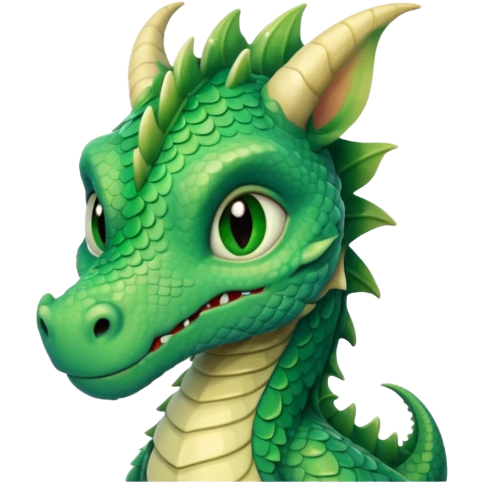 sad shy dragon emoji