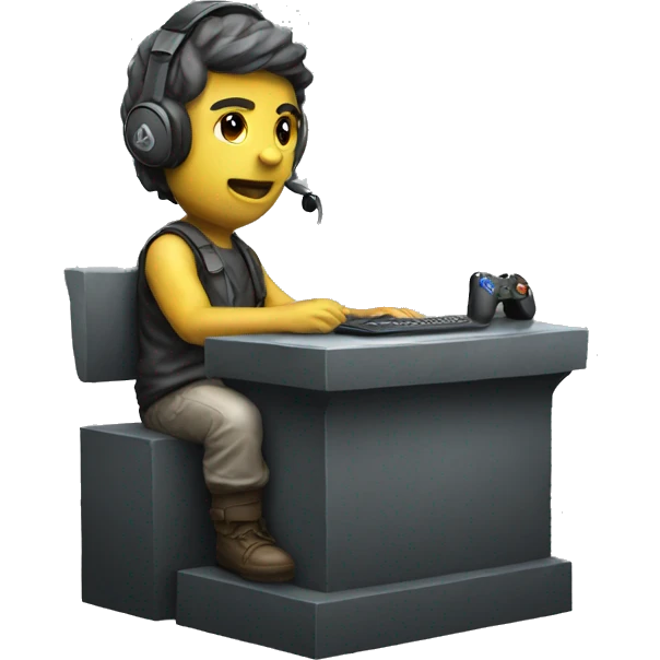 gamer statue emoji