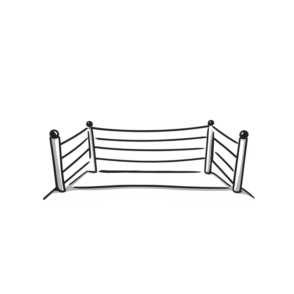 Boxing ring with ropes emoji