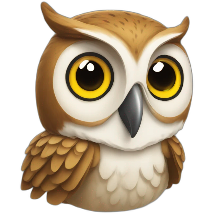 Owl цвета березового emoji