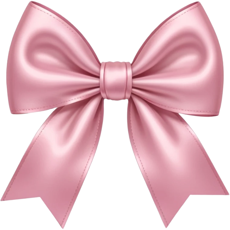 Light pink satin bow emoji