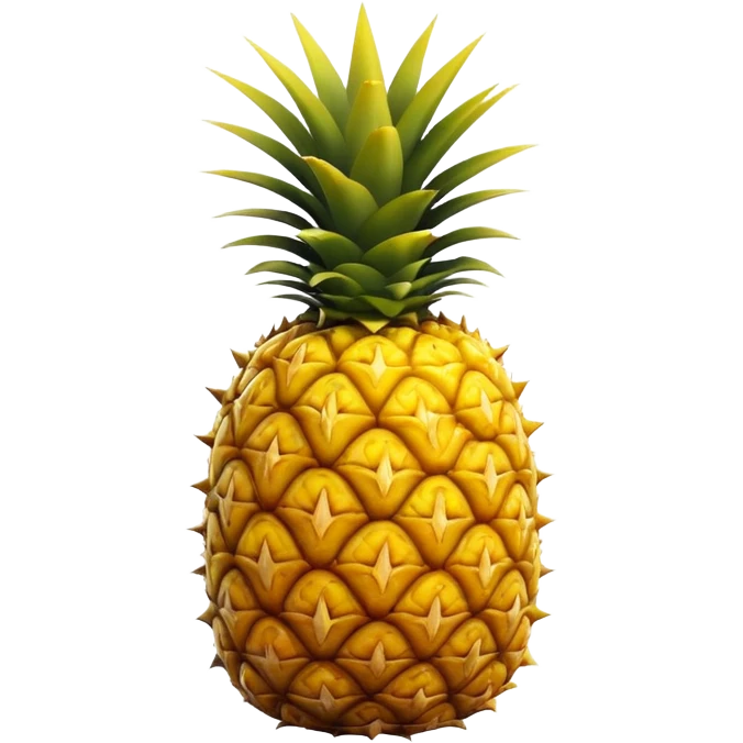 Hyper realistic pineapple emoji