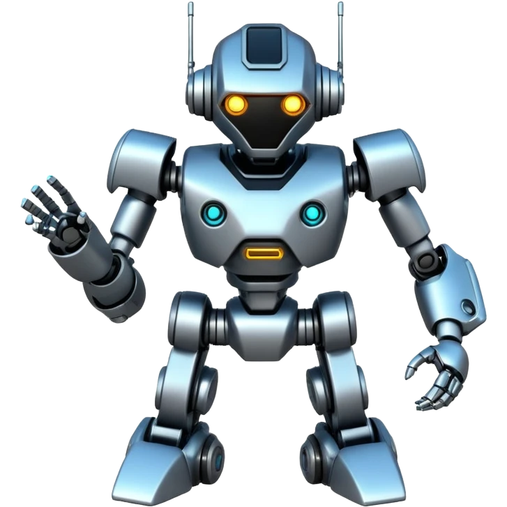 Futuristic Technological modern cyberpunk mecha robot emoji