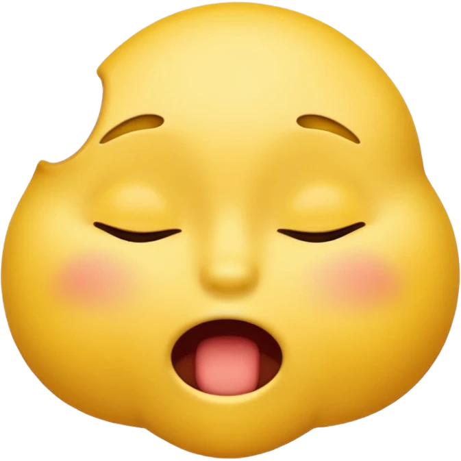 default emoji face with eyes closed, biting lower lip emoji