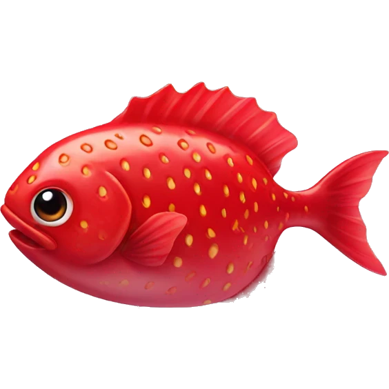 strawberry fish  emoji