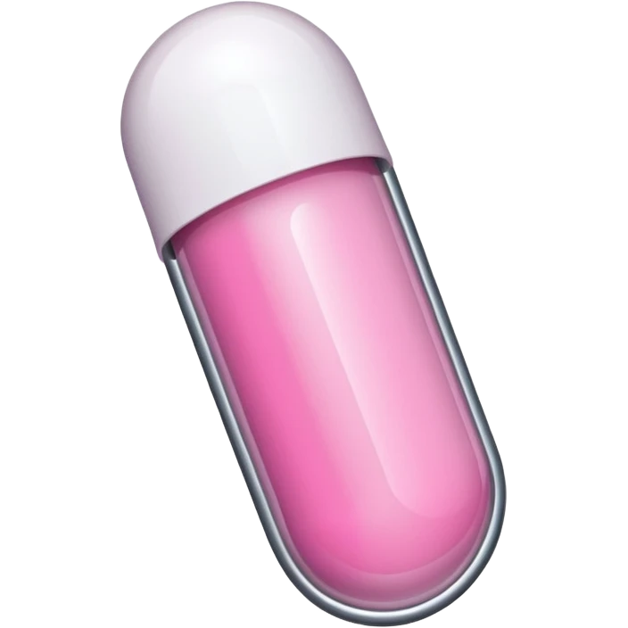 pink and white capsule emoji