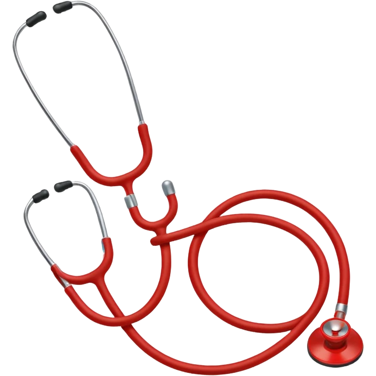 red stethoscope emoji