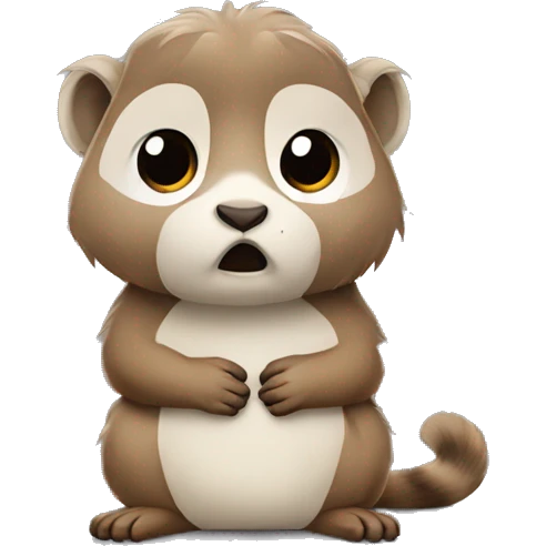 Marmotte qui est triste  emoji