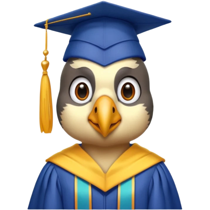 parrot graduate college emoji