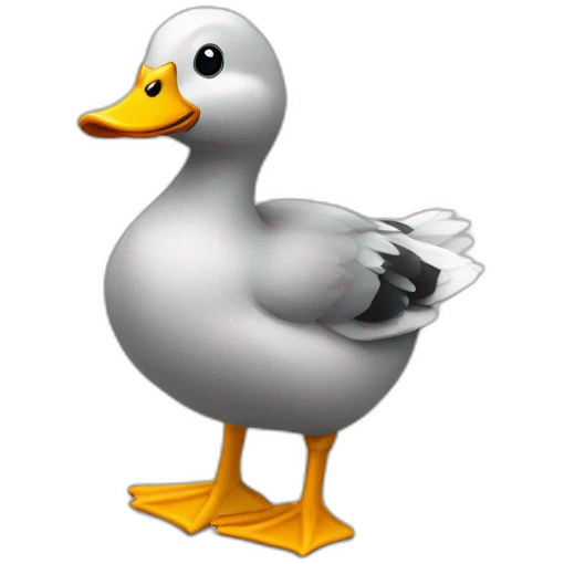 canard et un poussin emoji