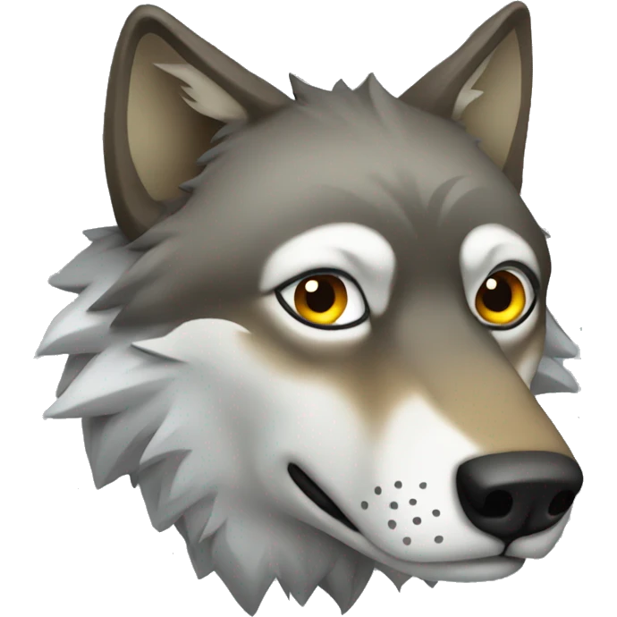 Wolf lurking  emoji