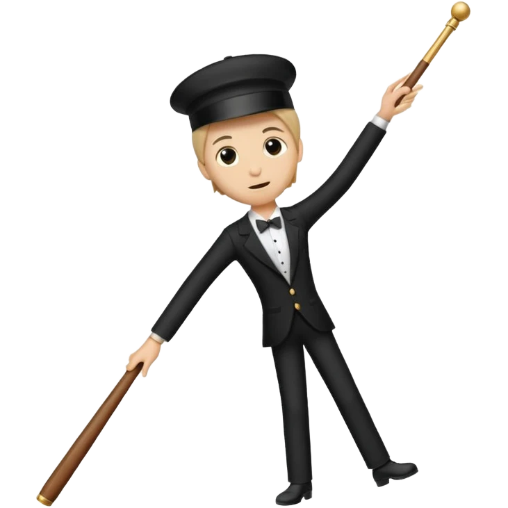 Band conductor baton emoji