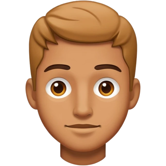 realistic portrait of a male emoji