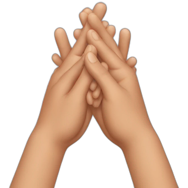 two hands clapping emoji