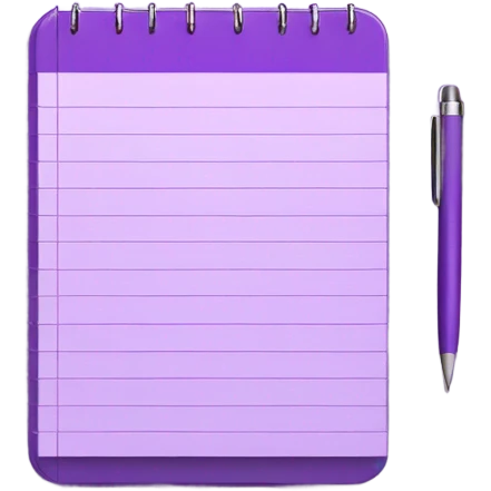 Purple notepad emoji