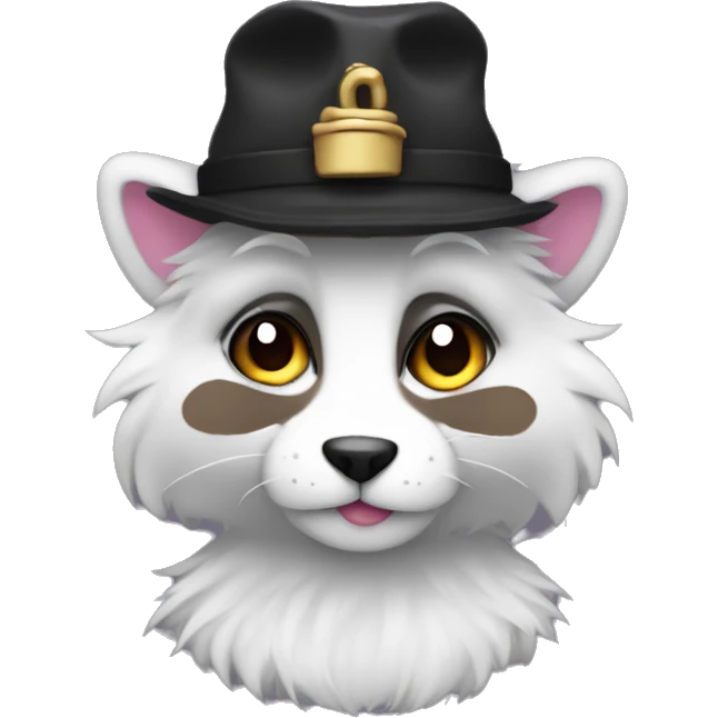 gay furry with hat and 6 pack emoji