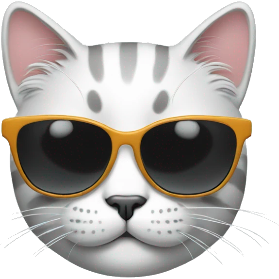 Cat with sunglasses emoji