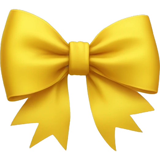 Yellow bow  emoji