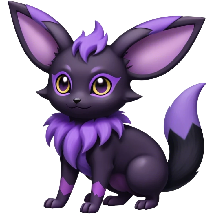 Noibat-Umbreon-Espeon-hybrid, full body emoji