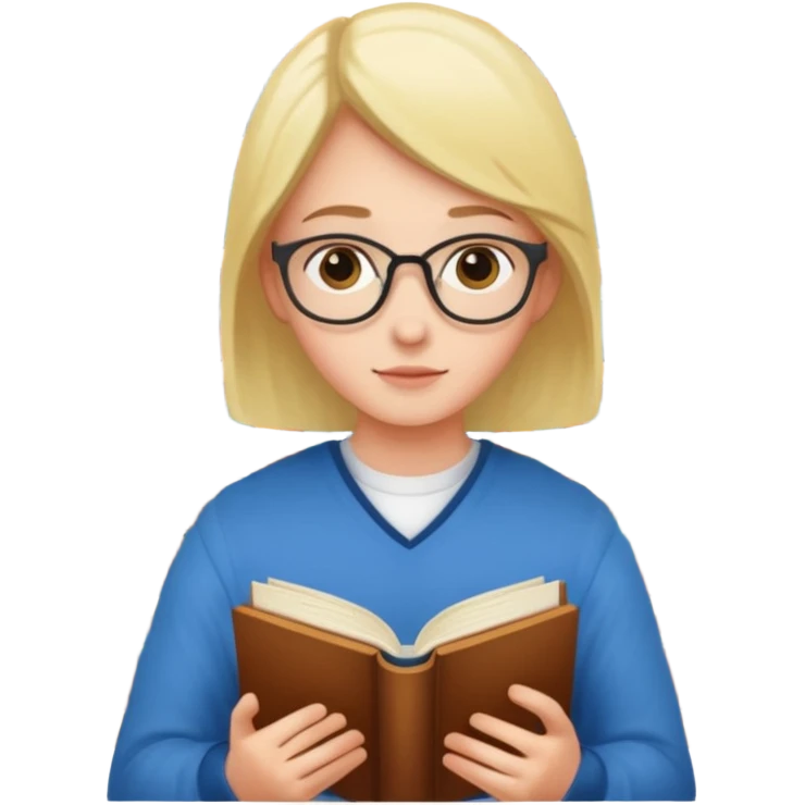 I’ll go to the library emoji