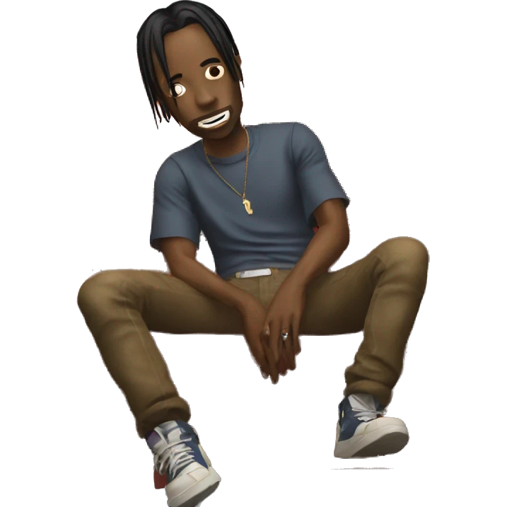 Travis Scott on a couch emoji