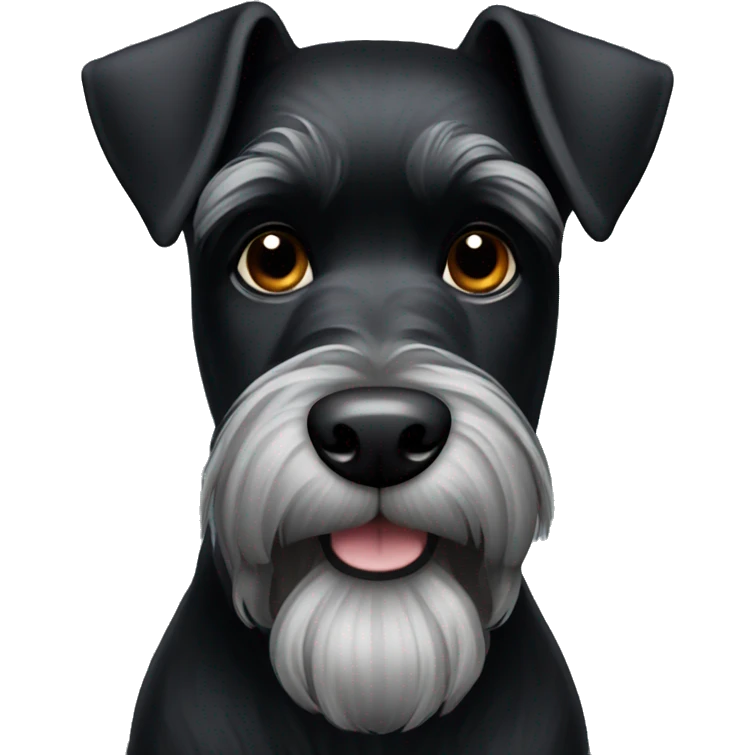 Black schnauzer  emoji
