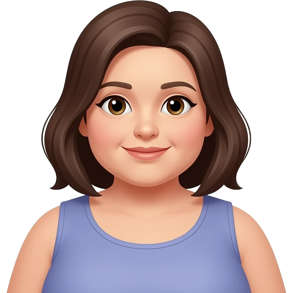 Fat woman emoji