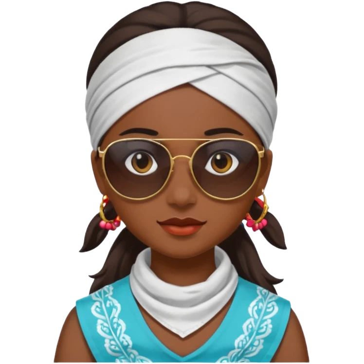 kerala Girl  with bandana & sunglass emoji