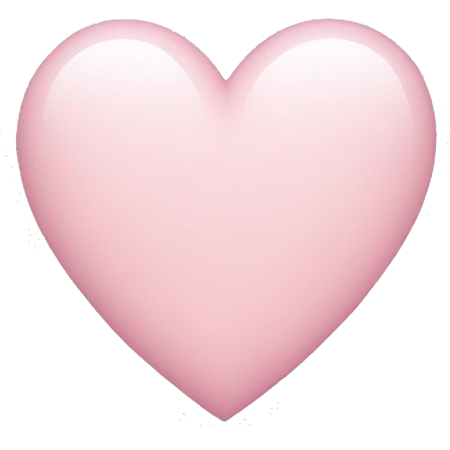 Light pink heart  emoji