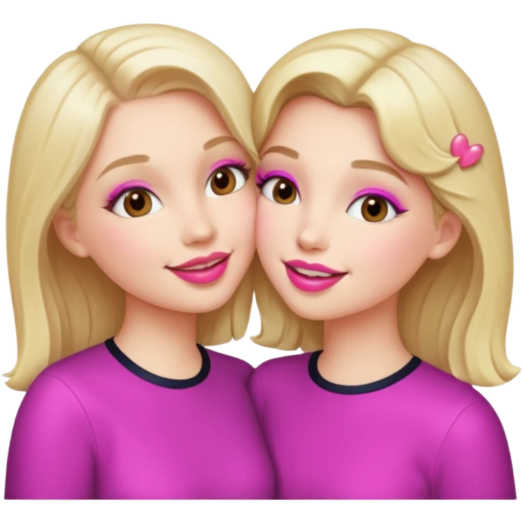 girl and girl kissing emoji