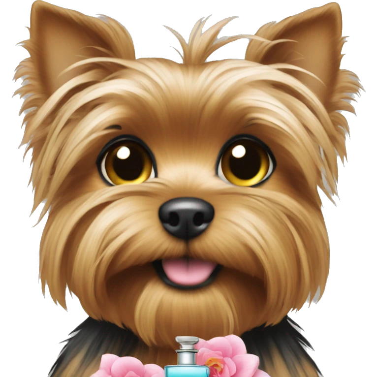 A yorki holding perfume emoji