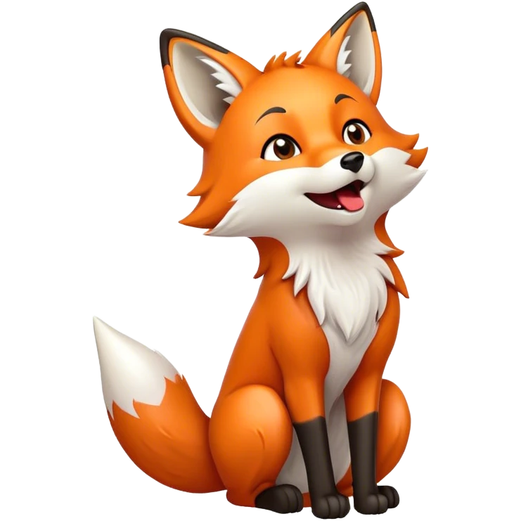 Fox howling emoji