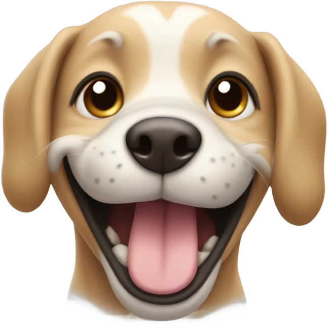 dog smiling emoji