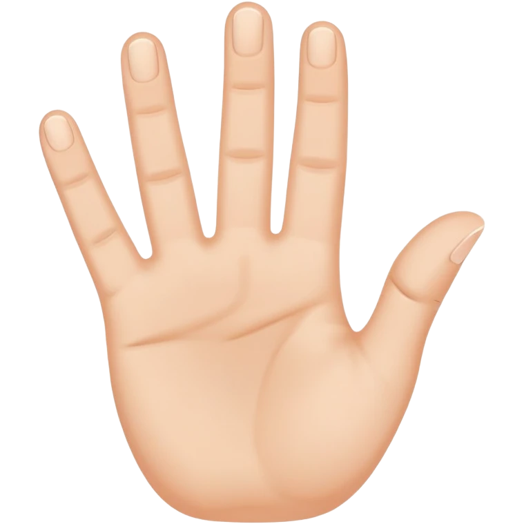 hand with fingers spread showing stop signal emoji