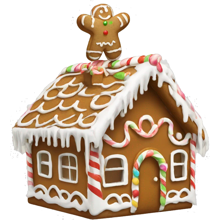 gingerbread house emoji