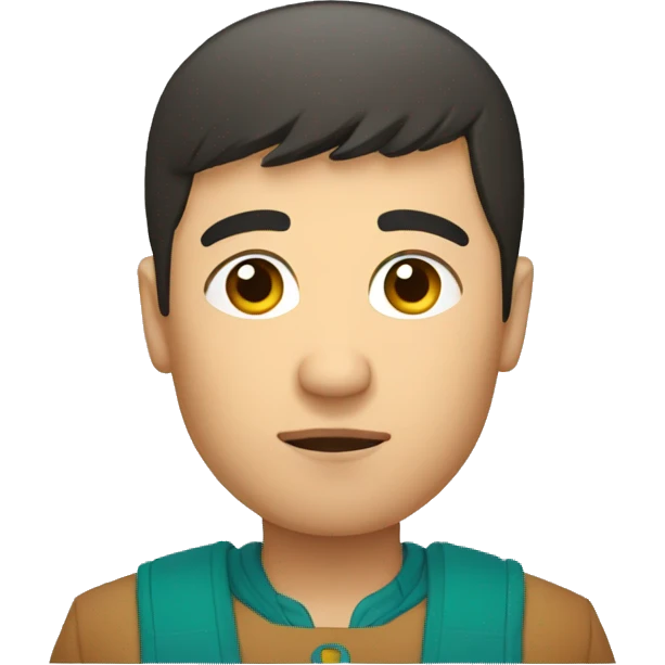 pensive kazakh guy emoji