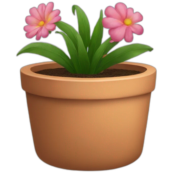 Pot de fleur emoji
