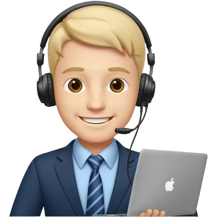 Por favor hace un emoji para una empresa de community manager, tiene que ser profesional, atractivo, elegante y empresarial, como así tambien tiene que ser hombre en los emojis emoji