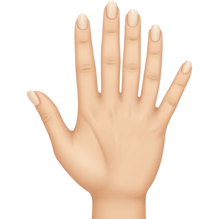 Hand with all fingers up except ring finger emoji
