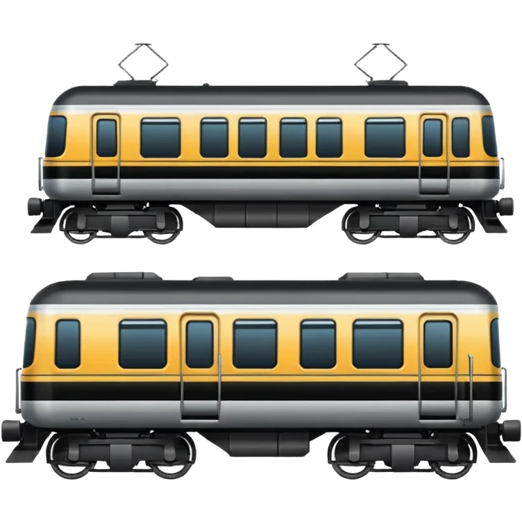 side view of a train emoji