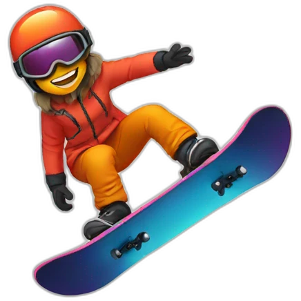lava snowboarding emoji