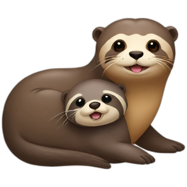 otter with a sloth emoji