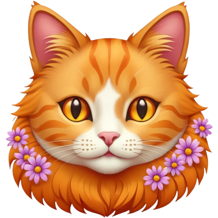 cat with flowers  emoji