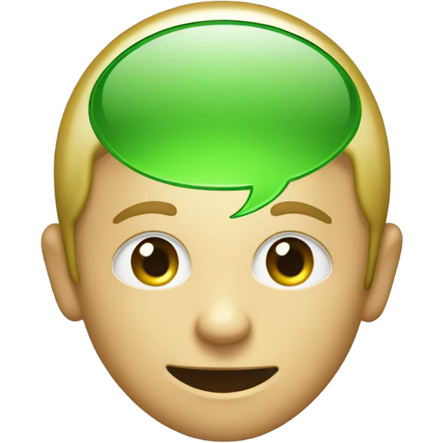 green speech bubble saying "NEW" emoji