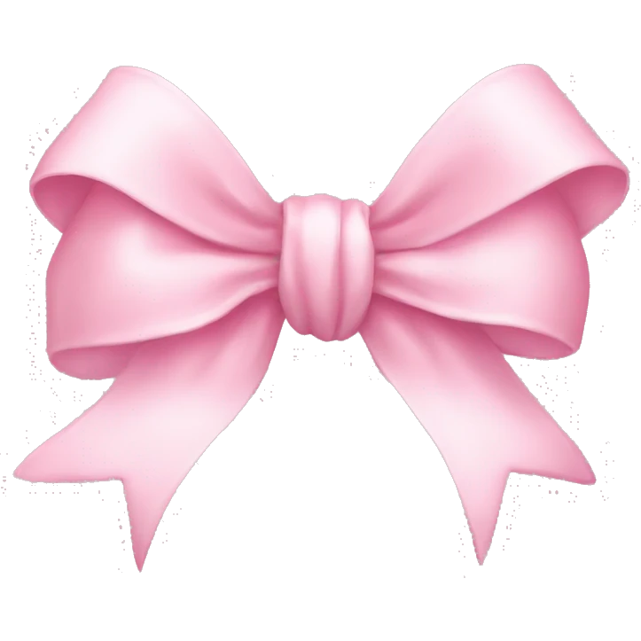 pastel pink cute bow emoji